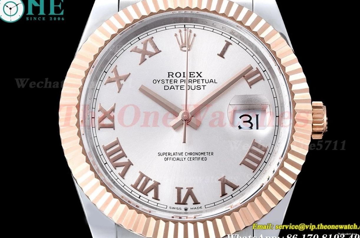 36mm White Rmn SS GMF A2824 RG 126231 Datejust 0502